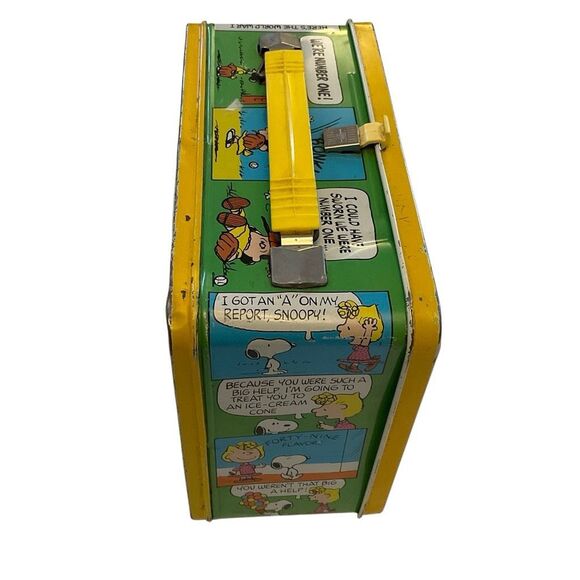 Vintage Peanuts Charlie Brown Metal Lunch Box by Thermos very clean! - Picture 7 of 16